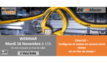 Webinar EtherCAT –  Configurez et mettez en oeuvre votre réseau  en un rien de temps ! - Novembre 2021 - ISIT