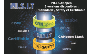 Nouvelles versions Piles CANopen Safety Certifiable ISIT