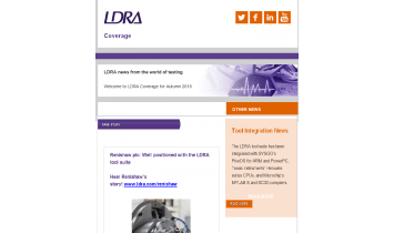 LDRA Coverage Autumn 2018