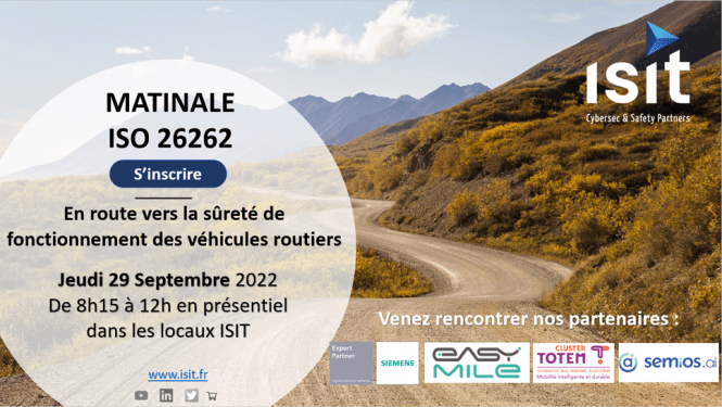 ISIT - Matinale ISO 26262 - 29 septembre 2022