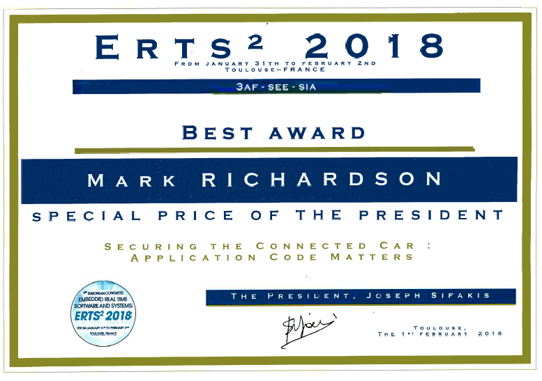 Prix_Mark_LDRA_ERTS2018