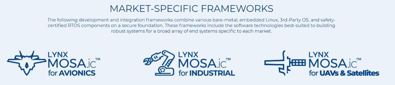 LYNX SOFTWARE Lynx MOSA.ic™ markets - ISIT