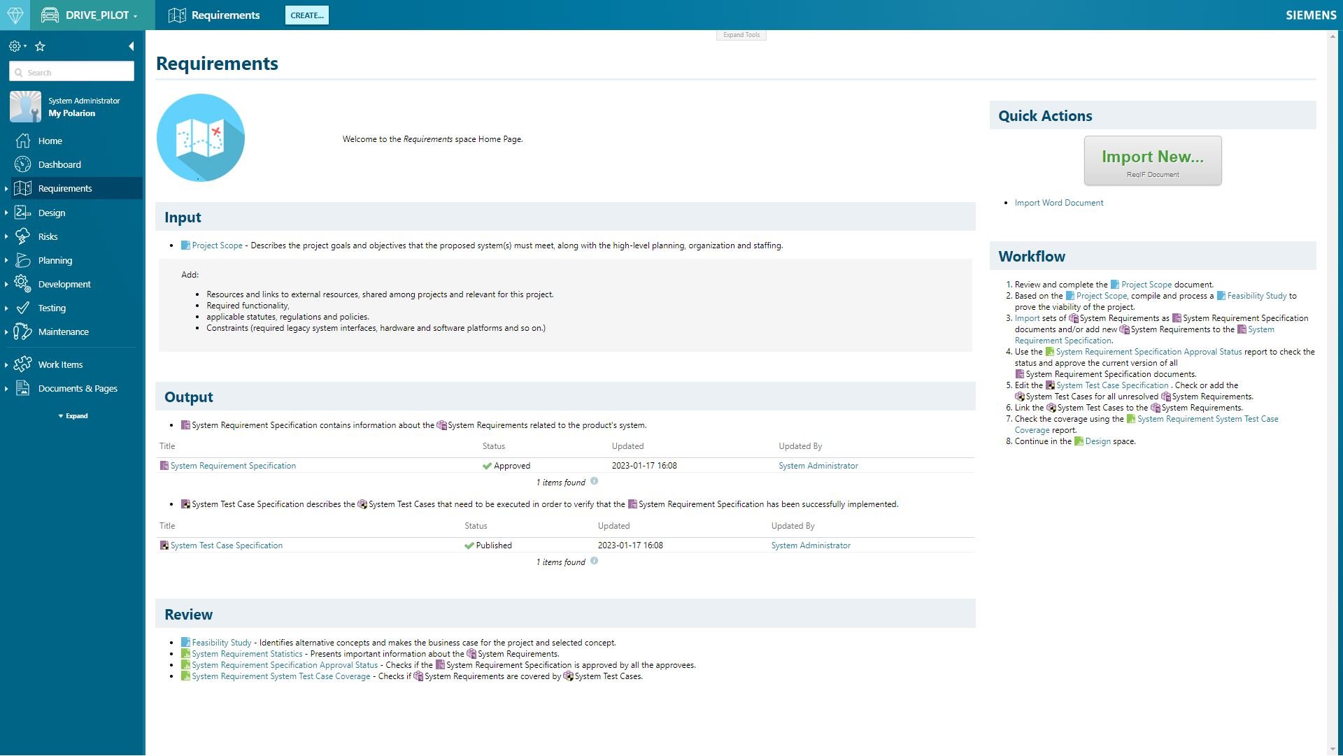 Polarion - Requirements - ISIT